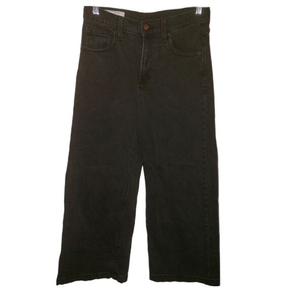 Vintage GAP High Waisted Black Wide Leg Jeans Womans 27 - Picture 1 of 8